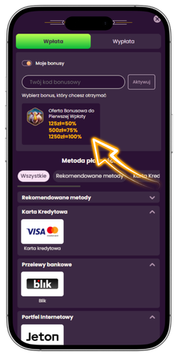 Bizzo Casino aktywacja bonusu powitalnego kod promocyjny