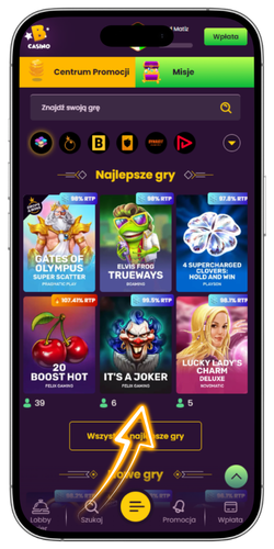 Bizzo Casino wybór gry katalog sloty kasyno na żywo